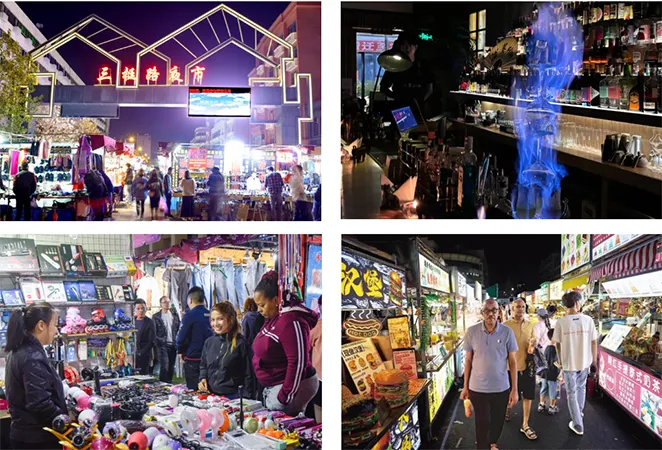 Marché nocturne de Bin Wang